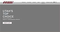 Desktop Screenshot of impact-signs.com