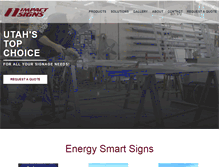 Tablet Screenshot of impact-signs.com