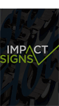 Mobile Screenshot of impact-signs.co.uk