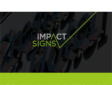 Tablet Screenshot of impact-signs.co.uk